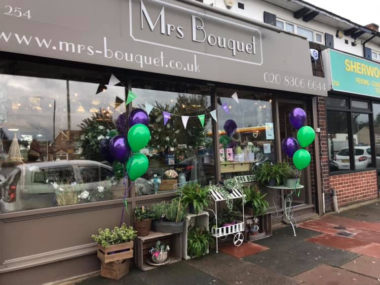 Mrs Bouquet Florist Sidcup Order Online or 020 8306 6644
