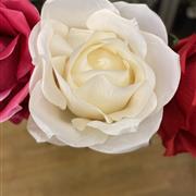 Giant silk rose 130cm White Mrs Bouquet Florist Sidcup